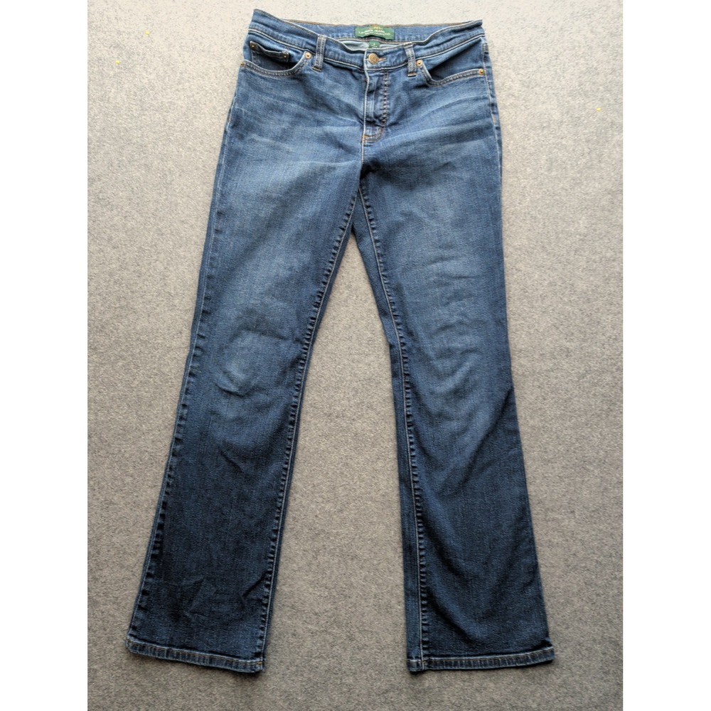 Lauren Jeans Co. Ralph Lauren Women's Size 6 Bootcut Blue Denim Jeans